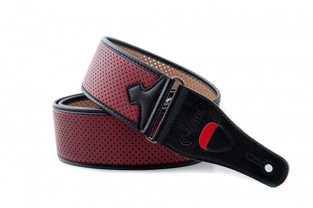 Guitar and bass strap model MONTE-CARLO Red